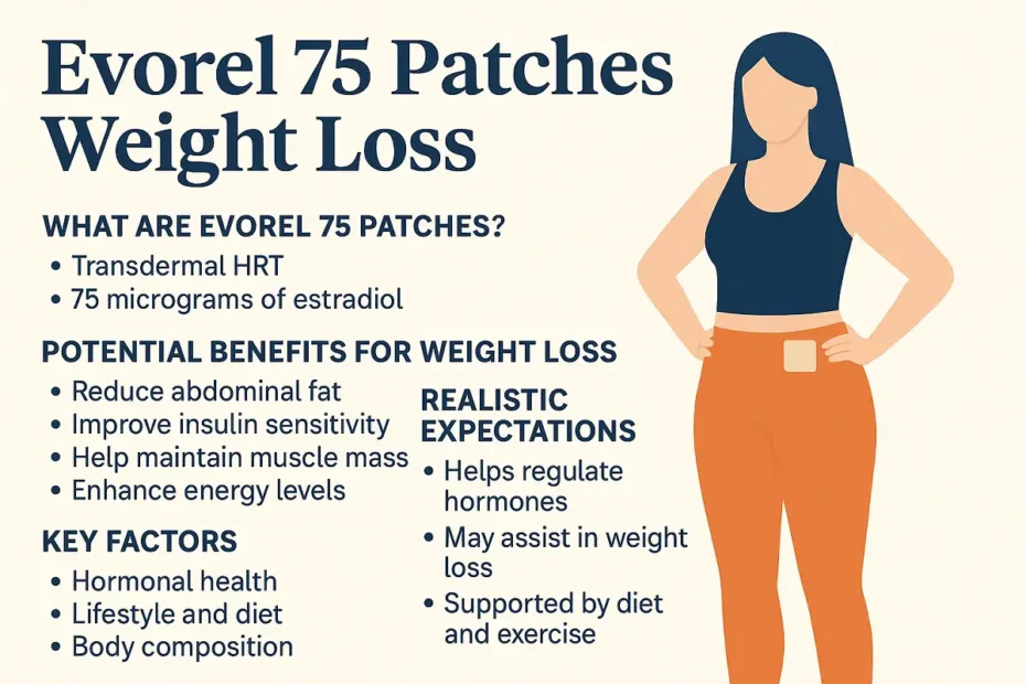 evorel 75 patches weight loss benefits infographic