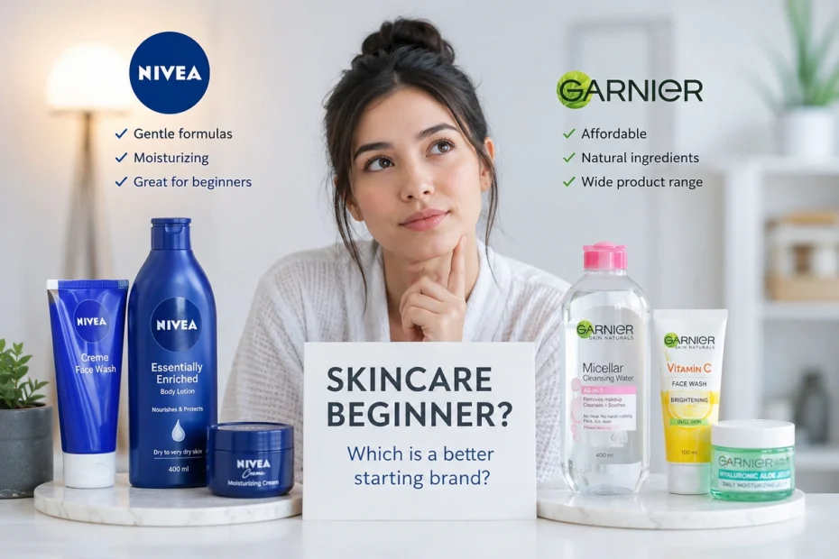 i'm a skincare beginner. is nivea a good starting brand compared to garnier